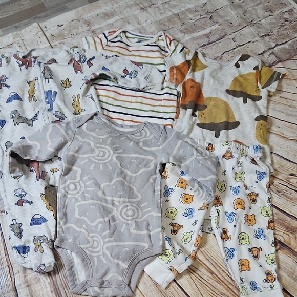 Boy Baby Lot Of 5 Clothes Sleeper One Piece Pants 6 Months‎ - Picture 1 of 6